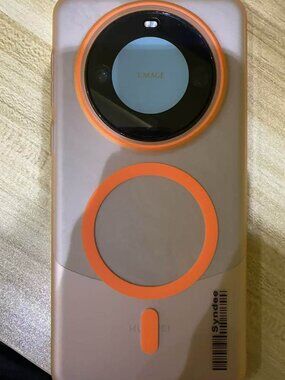 Syndee Frosted MagSafe Case| Orange Accent